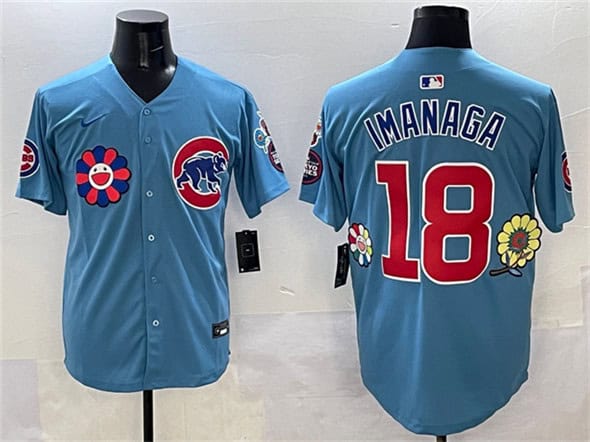 Chicago Cubs #18 Sh¨ta Imanaga Blue 2025 Tokyo Series 2nd Alternate Limited Stitched Jersey