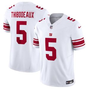 New York Giants #5 Kayvon Thibodeaux White 2023 F.U.S.E. Vapor Untouchable Limited Stitched Jersey
