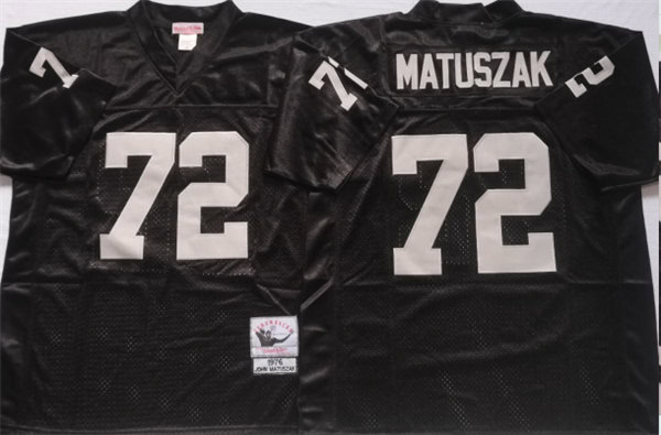 Las Vegas Raiders #72 John Matuszak Black Limited Stitched Jersey