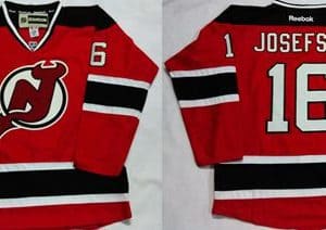 Devils #16 Jacob Josefson Red Home Stitched Jersey
