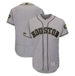 Houston Astros Customized Gray Memorial Day Flex Base Stitched Baseball Jersey