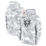 Chicago Bears 2024 Arctic Camo Salute To Service Club Fleece Pullover Hoodie