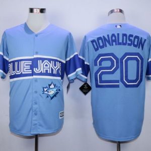 Blue Jays #20 Josh Donaldson Light Blue Exclusive New Cool Base Stitched Jersey