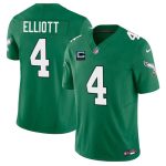 Philadelphia Eagles #4 Jake Elliott Kelly Green 2025 F.U.S.E. With 4-Star C Patch Vapor Untouchable Limited Throwback Stitched Jersey