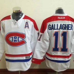 Canadiens #11 Brendan Gallagher White Stitched Jersey
