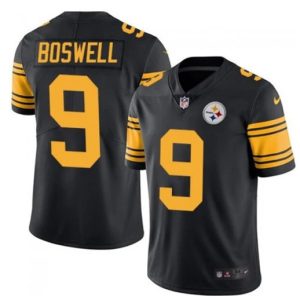 Pittsburgh Steelers #9 Chris Boswell Black Vapor Color Rush Stitched Jersey