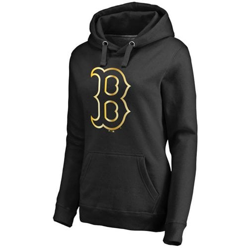 Boston Red Sox Gold Collection Pullover Hoodie Black