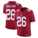 New York Giants #26 Devin Singletary Red Vapor Untouchable Limited Stitched Jersey