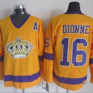Kings #16 Marcel Dionne Yellow CCM Throwback Stitched Jersey