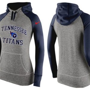 Nike Tennessee Titans Performance Hoodie Grey Dark Blue_2
