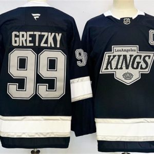 Los Angeles Kings #99 Wayne Gretzky Black 2024-25 Home Stitched Jersey