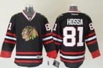 Blackhawks #81 Marian Hossa Black Stitched Jersey