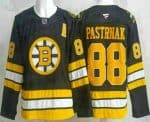 Boston Bruins #88 David Pastrnak Black 2025 Authentic Jersey