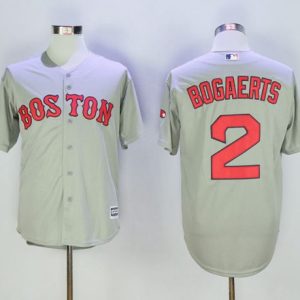 Red Sox #2 Xander Bogaerts Grey New Cool Base Stitched Jersey