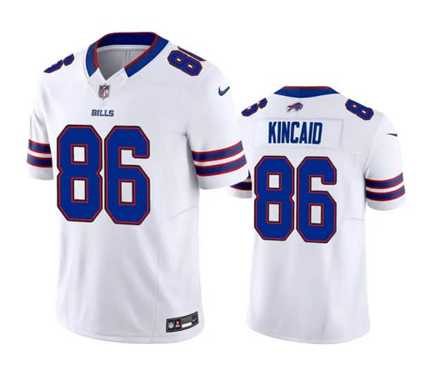 Buffalo Bills #86 Dalton Kincaid White 2023 F.U.S.E. Vapor Untouchable Stitched Jersey