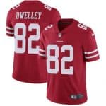 San Francisco 49ers #82 Ross Dwelley Red Vapor Untouchable Limited Stitched Jersey