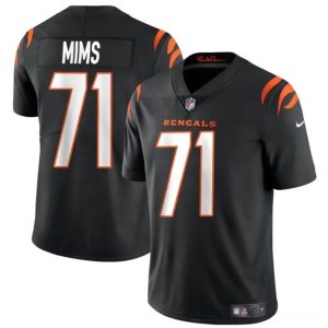 Cincinnati Bengals #71 Amarius Mims Black 2024 Draft Vapor Untouchable Limited Stitched Jersey