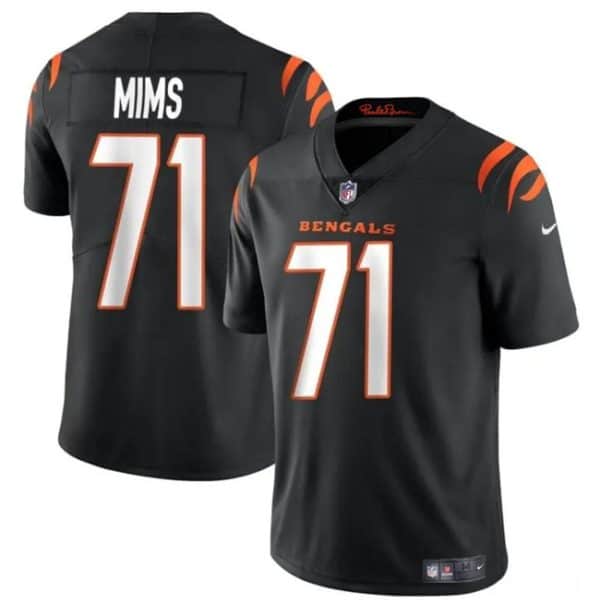 Cincinnati Bengals #71 Amarius Mims Black 2024 Draft Vapor Untouchable Limited Stitched Jersey