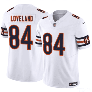 Chicago Bears #84 Colston Loveland White 2025 Draft F.U.S.E. Vapor Untouchable Limited Football Stitched Jersey