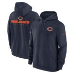 Chicago Bears Navy Sideline Club Fleece Pullover Hoodie