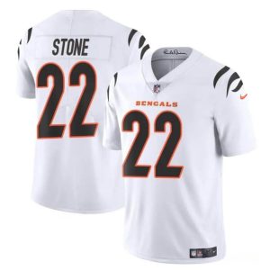 Cincinnati Bengals #22 Geno Stone White Vapor Untouchable Limited Stitched Jersey