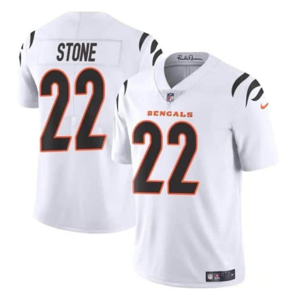 Cincinnati Bengals #22 Geno Stone White Vapor Untouchable Limited Stitched Jersey