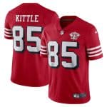 San Francisco 49ers #85 George Kittle Scarlet 2021 75th Anniversary Vapor Untouchable Limited Stitched Jersey