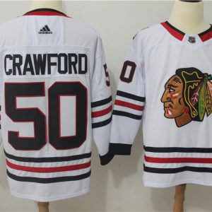 Chicago Blackhawks #50 Corey Crawford White Stitched Adidas Jersey