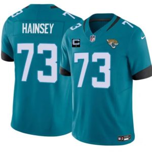 Jacksonville Jaguars #73 Robert Hainsey Teal 2025 F.U.S.E. With 1-Star C Patch Vapor Untouchable Limited Stitched Jersey