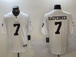 Las Vegas Raiders #7 Colin Kaepernick White Vapor Limited Stitched Jersey