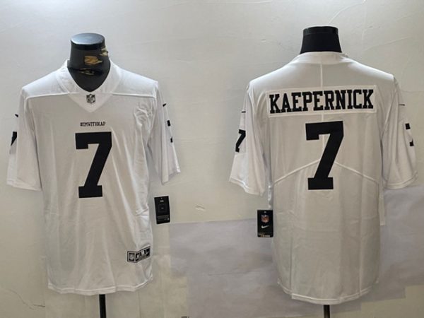 Las Vegas Raiders #7 Colin Kaepernick White Vapor Limited Stitched Jersey