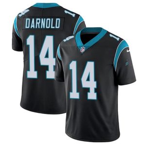 Carolina Panthers #14 Sam Darnold Black Vapor Untouchable Limited Stitched Jersey