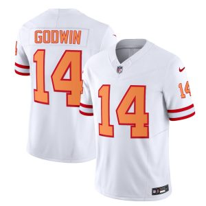 Tampa Bay Buccaneers #14 Chris Godwin 2023 F.U.S.E. White Throwback Limited Stitched Jersey
