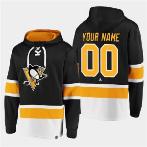 Pittsburgh Penguins Custom Black All Stitched Sweatshirt Hoodie