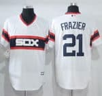 White Sox #21 Todd Frazier White New Cool Base Alternate Home Stitched Jersey