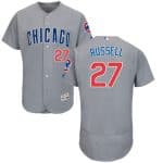 Cubs #27 Addison Russell Grey Flexbase Authentic Collection Road Stitched Jersey