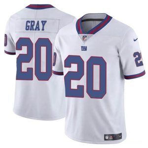 New York Giants #20 Eric Gray White Color Rush Limited Stitched Jersey