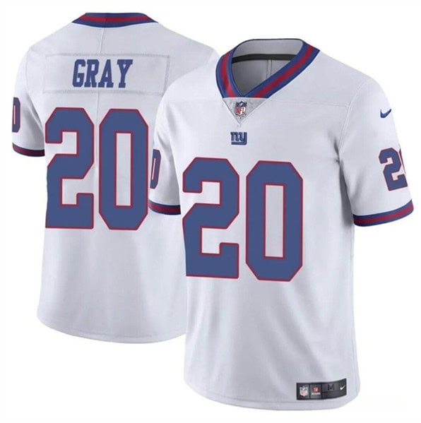 New York Giants #20 Eric Gray White Color Rush Limited Stitched Jersey