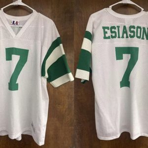 New York Jets #7 Boomer Esiason White Stitched Jersey