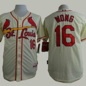 Cardinals #16 Kolten Wong Cream Cool Base Stitched Jersey