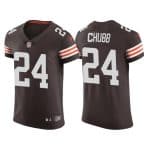 Cleveland Browns #24 Nick Chubb Brown Vapor Untouchable Limited Stitched Jersey