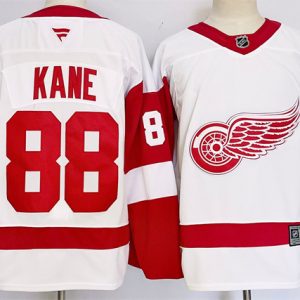 Detroit Red Wings #88 Patrick Kane White 2024-25 Stitched Jersey