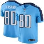 Titans #80 Anthony Fasano Light Blue Stitched Limited Rush Nike Jersey