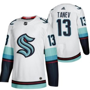 Seattle Kraken #13 Brandon Tanev White Stitched Jersey