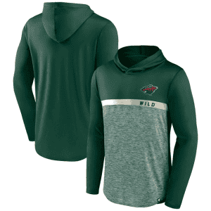 Minnesota Wild Green Podium Defender Pullover Hoodie