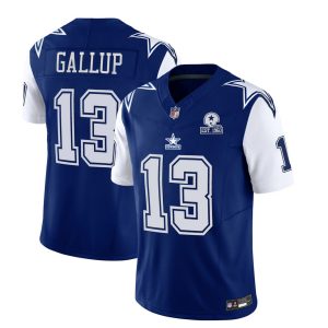 Dallas Cowboys #13 Michael Gallup Navy 2023 F.U.S.E. With 1960 Patch Vapor Limited Stitched Jersey