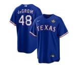 Texas Rangers #48 Jacob DeGrom Royal 2023 World Series Cool Base Stitched Jersey