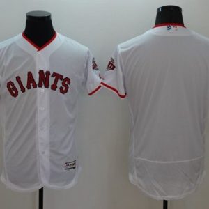 Giants Blank White Fashion Stars Stripes Flexbase Authentic Stitched Jerseys