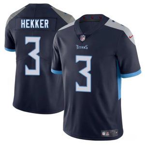 Tennessee Titans #3 Johnny Hekker Navy 2025 Vapor Untouchable Stitched Jersey