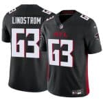 Atlanta Falcons #63 Chris Lindstrom Black 2025 F.U.S.E. Vapor Untouchable Limited Stitched Jersey